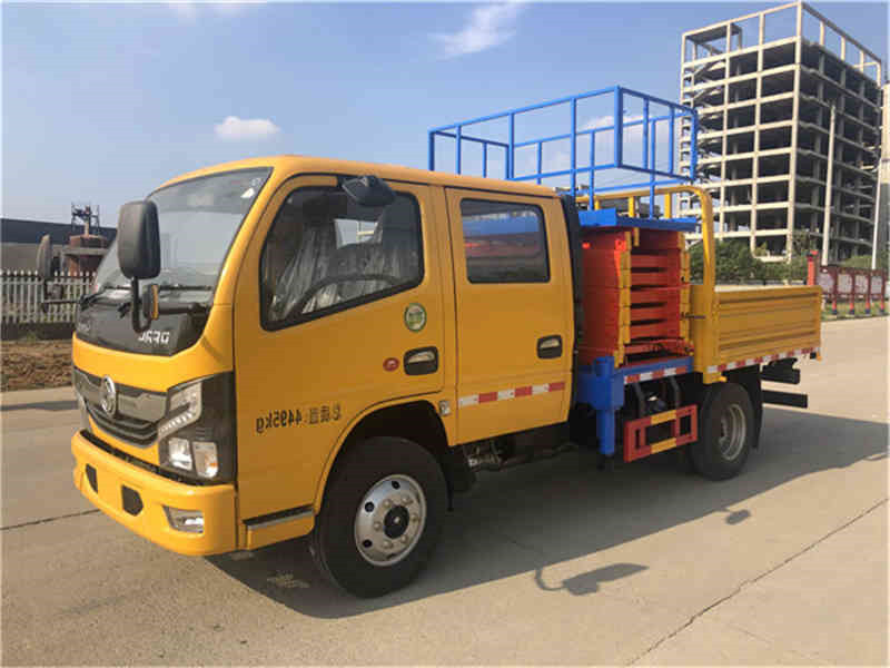 東風(fēng)10米剪叉式升降平臺高空作業(yè)車(chē)