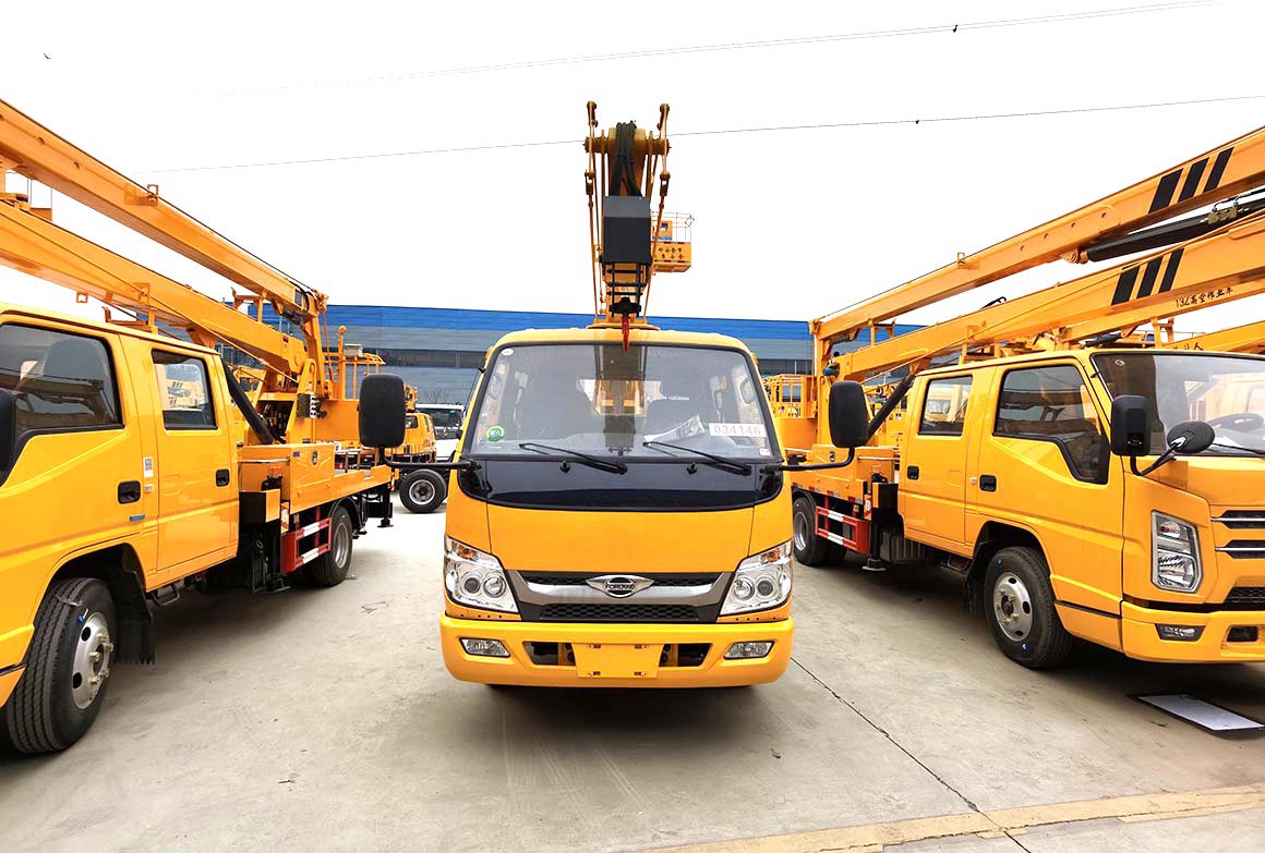 福田小卡13米折疊臂藍牌高空作業(yè)車(chē)圖片3