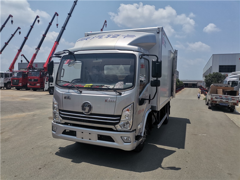 陜汽德龍4.2米藍牌冷藏車(chē)圖片2