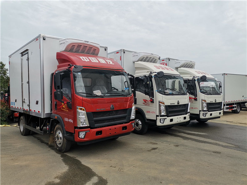 重汽豪沃4.2米藍牌冷藏車(chē)圖片3