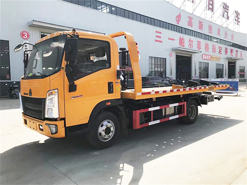 藍牌重汽豪沃一拖二清障車(chē)圖片5