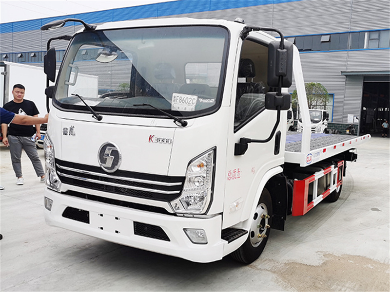 陜汽德龍K3000一拖二平板清障車(chē)