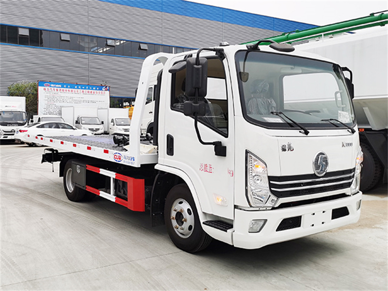 陜汽德龍K3000一拖二平板清障車(chē)圖片2